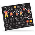 My Stickable Family Decals w/ Sport Equipment